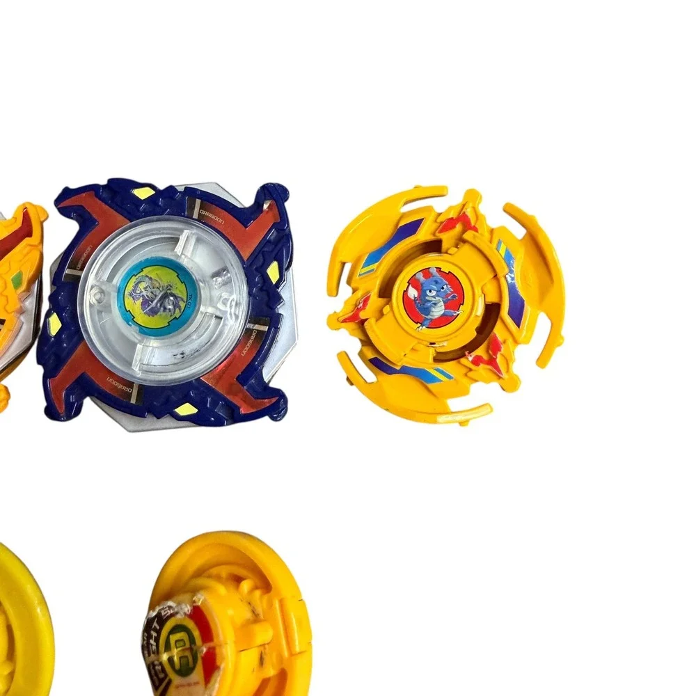 Vintage Beyblade Dragoon Lot 5pc Blue‎ Yellow Original Series Battling Tops